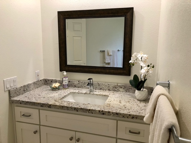 Colonial White Granite A consistent natural stone, with off-white, maroon and black spots, which combine with beige tones