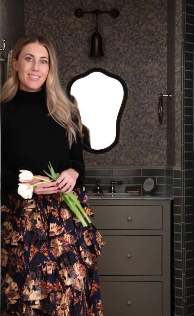 green bathroom with wallpaper ideas boxwood avenue interiors (11)