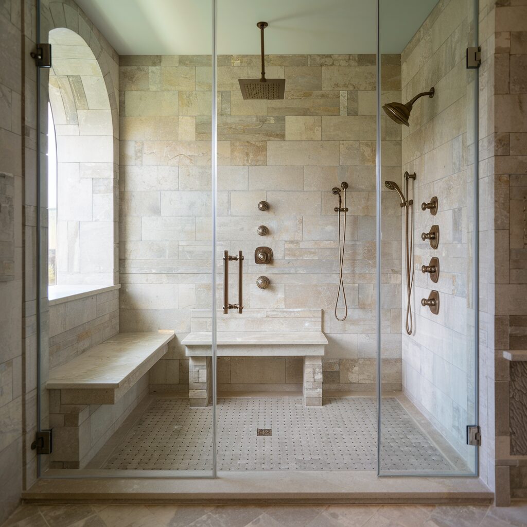 Porcelain Shower Bench